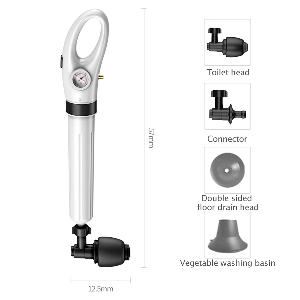 معدات نعرات هوائية قوية يدوية ، استنزاف أونبلوكير ، أداة إزالة الأنابيب المسدودة ، تطبق على المطبخ والحمام