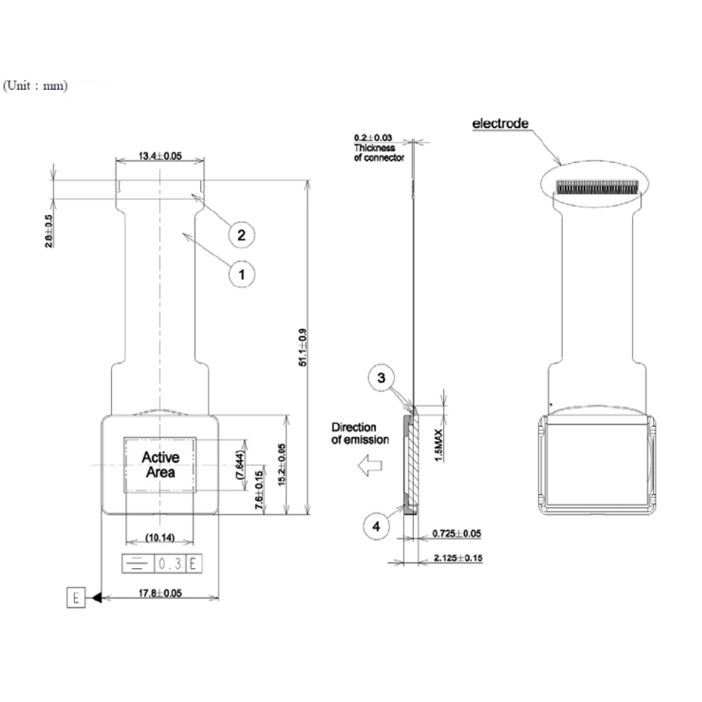 Visor de exibição OLED de 0,5 polegadas 1280 * 960 RES EVF Dual Eye Micro Night Vision Módulo de exibição de entrada HDMI para imagem térmica