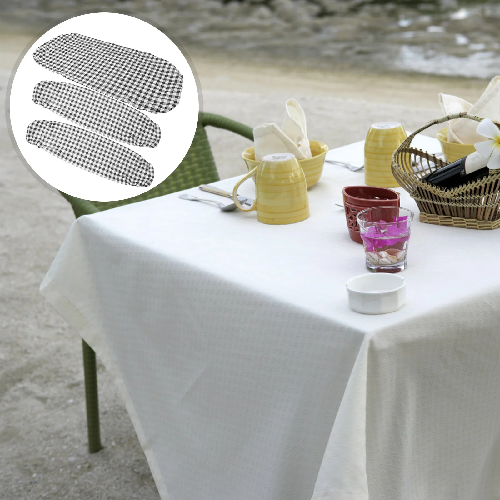 1Set Stretchable Waterproof Picnic Tablecloth Bench Cover Set Elastic Fitted Table Cover Outdoor Camping Supplies