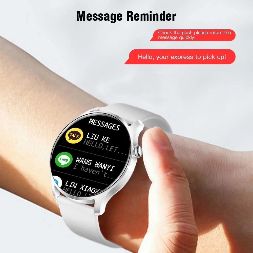 New Arrival 2023 SmartWatch Wristband Ladies Men KC08 Digital NFC Inteligentes Blood Oxygen Monitor IOS Android Compatible Reloj