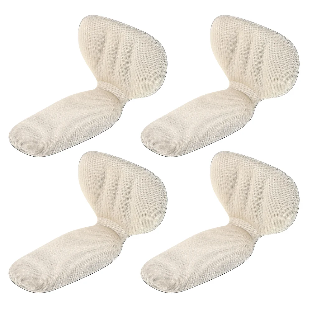 

4Pairs Tshaped Heel Pads Antislip Cushion Inserts Halfsize Design for High Heels Adjustable Fit High Heel Shoe Pad