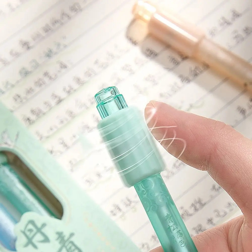 4 قطعة/المجموعة جديد 0.5 مللي متر هلام القلم التجفيف السريع CS القلم تلميح القلم الأسود قلم توقيع الطلاب #3