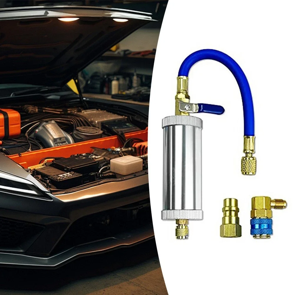 

Инструмент для заправки масла с хладагентом R12 R134a Цилиндр для заправки масла с охлаждающим кондиционером Наполнитель масла с хладагентом