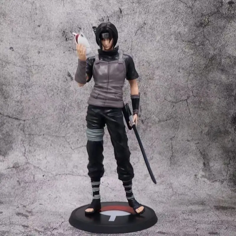 Naruto Anime Figur 28 cm Itachi Uchiha Action Figur Maske Itachi Statue Sammlung PVC Puppe Modell Spielzeug Geschenk