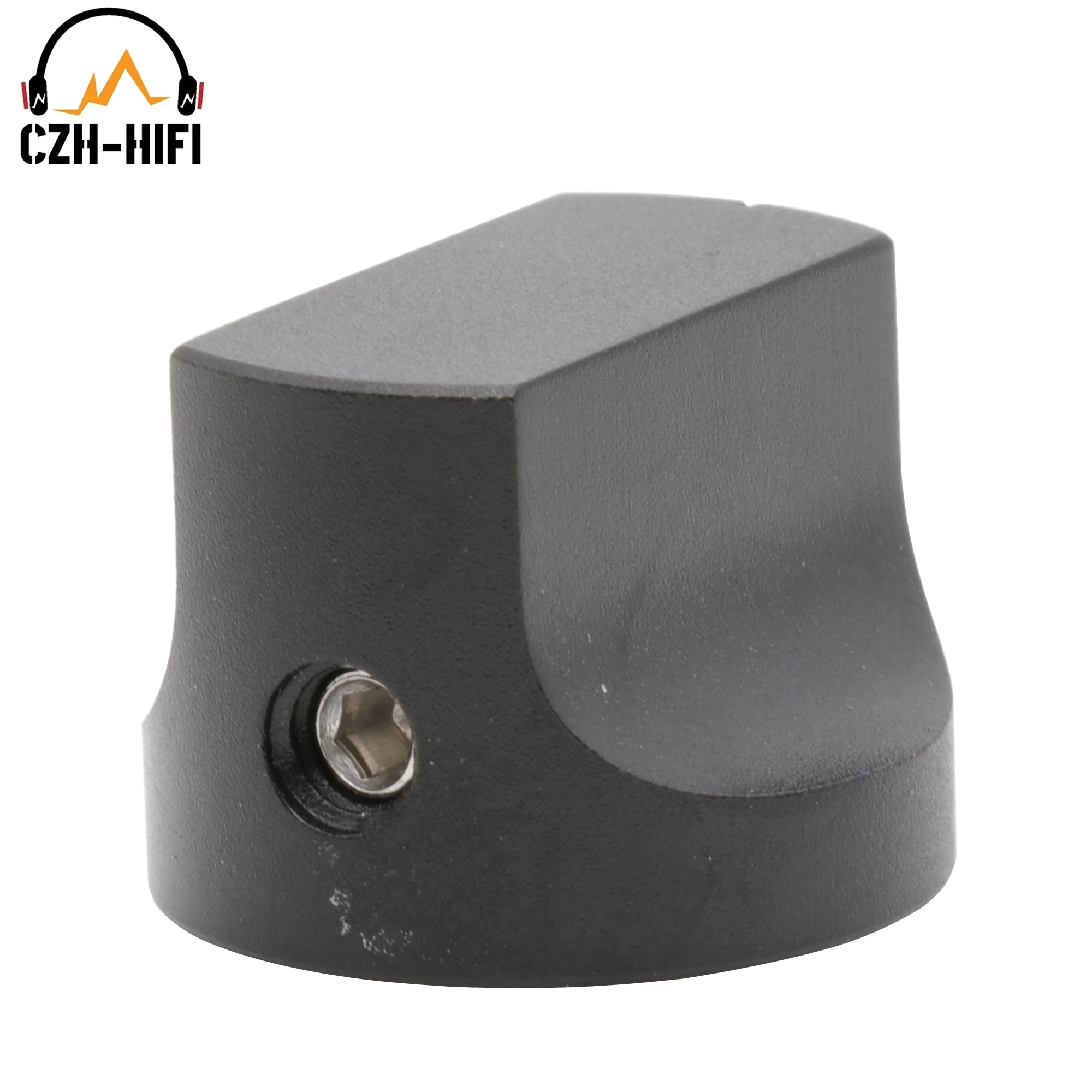 1pc 28x28mm 20x15mm Black Silver Machined Solid Full Aluminum Potentiometer Knob Button For CD DAC Amplifier Audio Radio Guitar