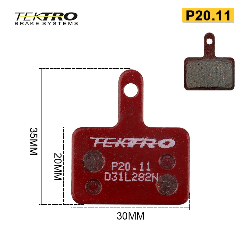 TEKTRO E10.11/P20.11 MTB Brake Pads Mountain Road Foldable Bicycle disc brake pads For MT200 Bicycle Brake Pads