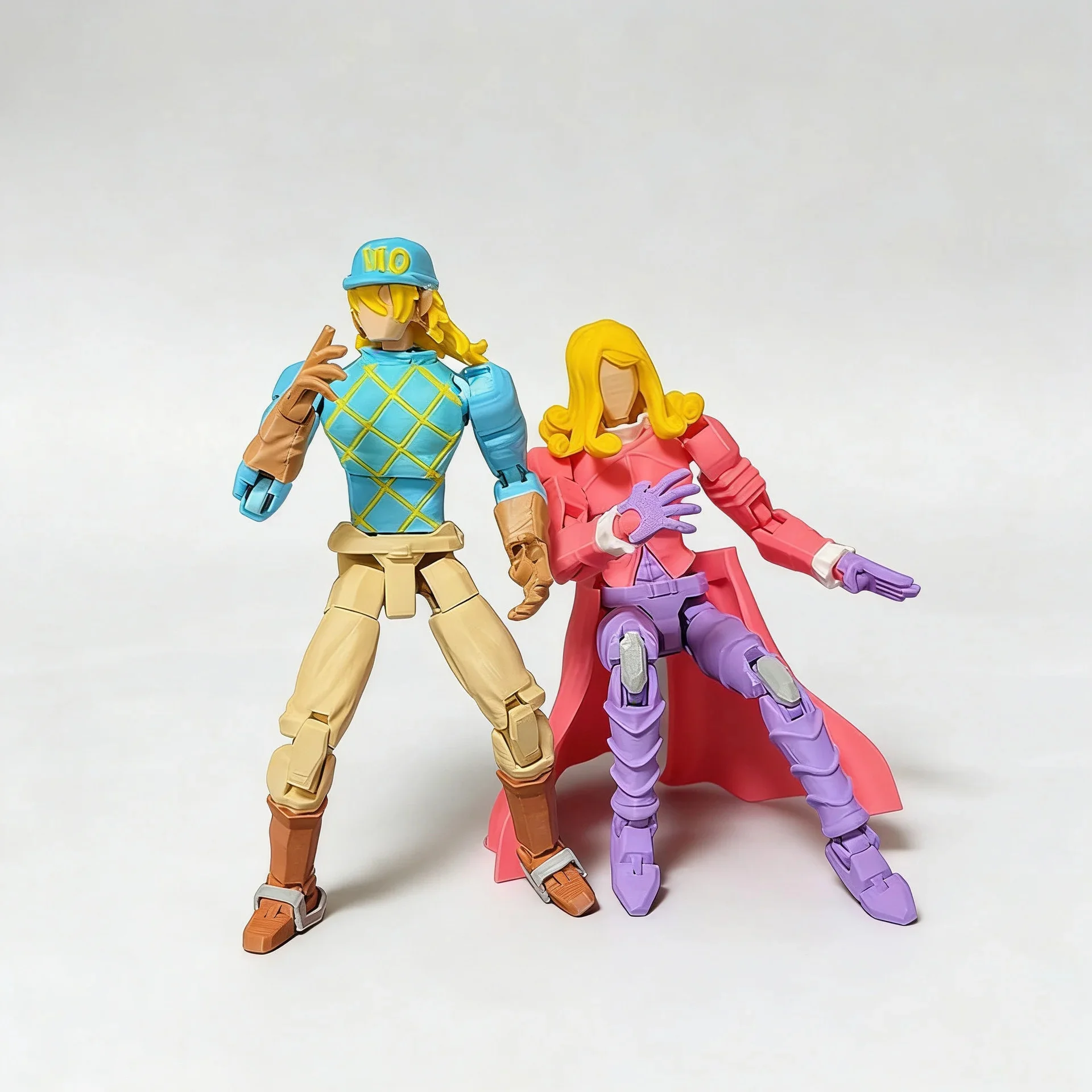 JOJOs 3D Printed Articulated Johnny Gyro Action Figure Collectible Anime Figurine For Collection Desktop Decor Christmas Gift - view 4