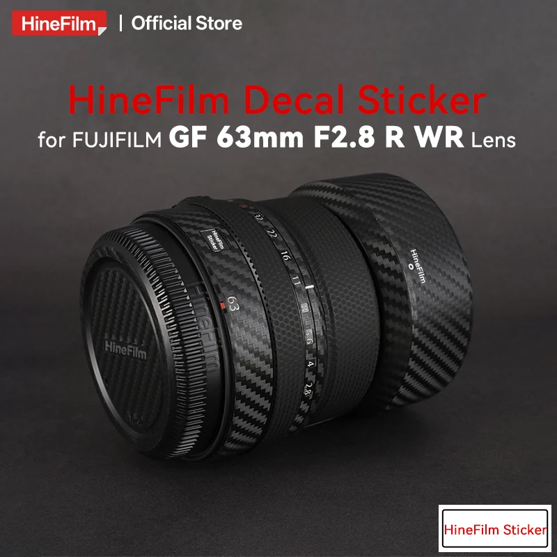 

Hinefilm Skin для Fuji GF63 F2.8 Lens Skin 63 F2.8 Наклейка 63f2.8 Защитная пленка для Fujifilm GF63mm F2.8 R WR Lens Skin