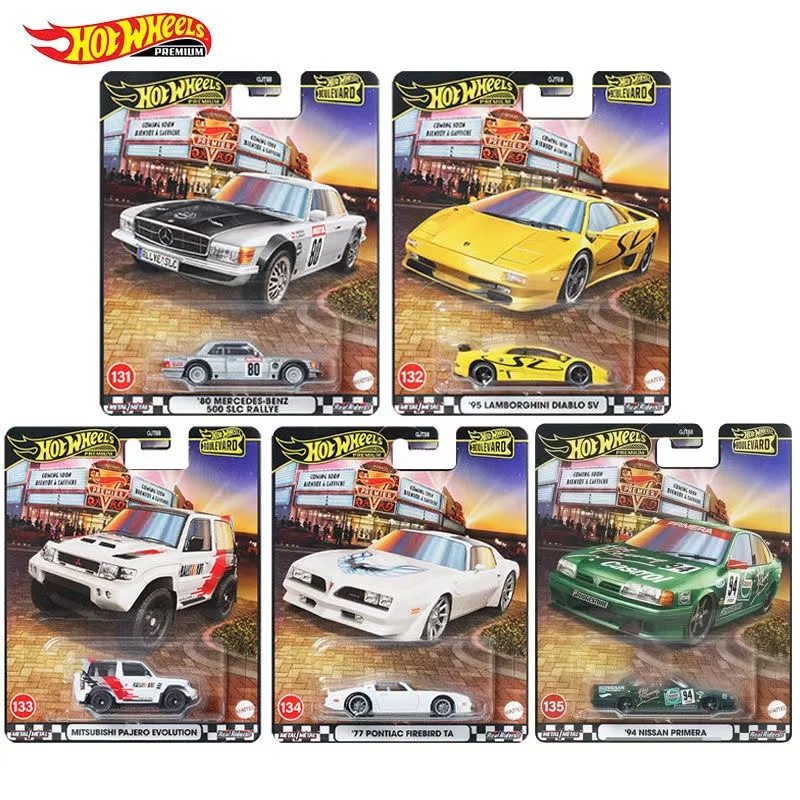 

Mattel Original Hot Wheels Boulevard Премиум-модель автомобиля Garden Avenue Series Игрушка для детей 1/64 Литой под давлением Mercedes-Benz Lamborghini Dark Demon Mitsubishi Pontiac Nissan Подарок из сплава