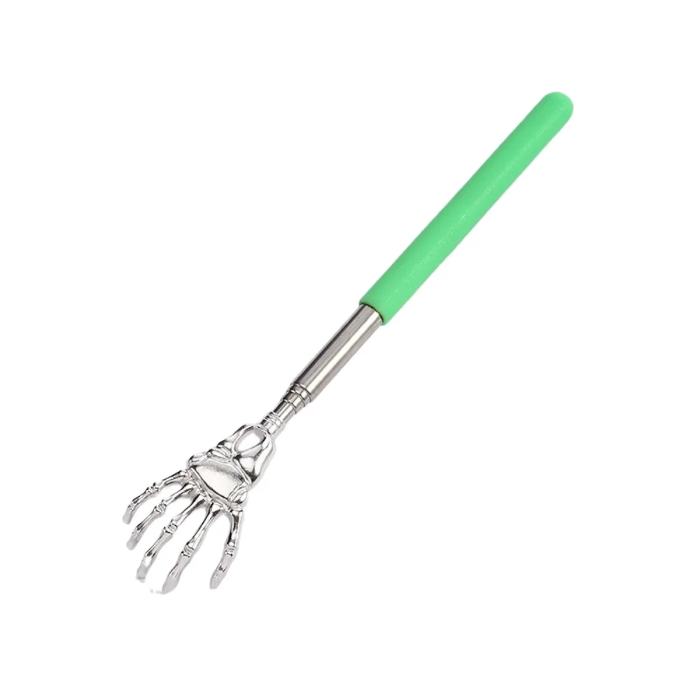 1-delige uitschuifbare rugkrabber, draagbare telescopische metalen roestvrijstalen rugkrabben, handmassageapparaat