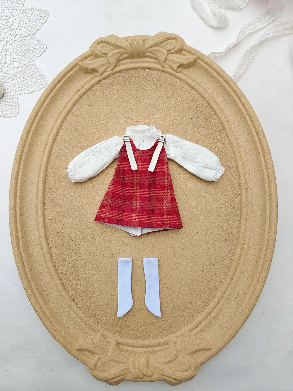 Handgemachte Blythe Puppenkleidung täglich süßes Set Ob22 Ob24 Azone handgemachte Puppenkleidung Puppenzubehör Kleid Blythe Kleidung