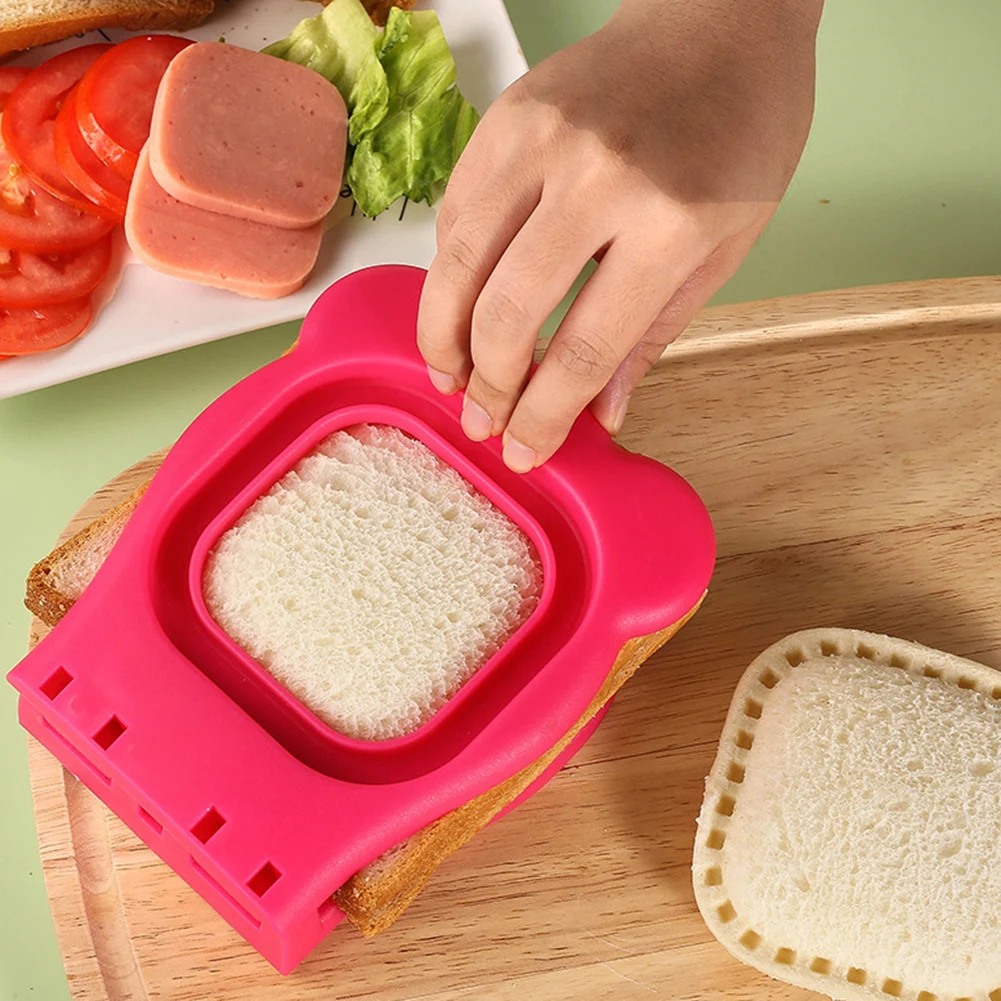 Squared Sandwiches Cutter For Cutting Bread Edge Crustless Bread Sandwiches Sealer For Breakfast Making