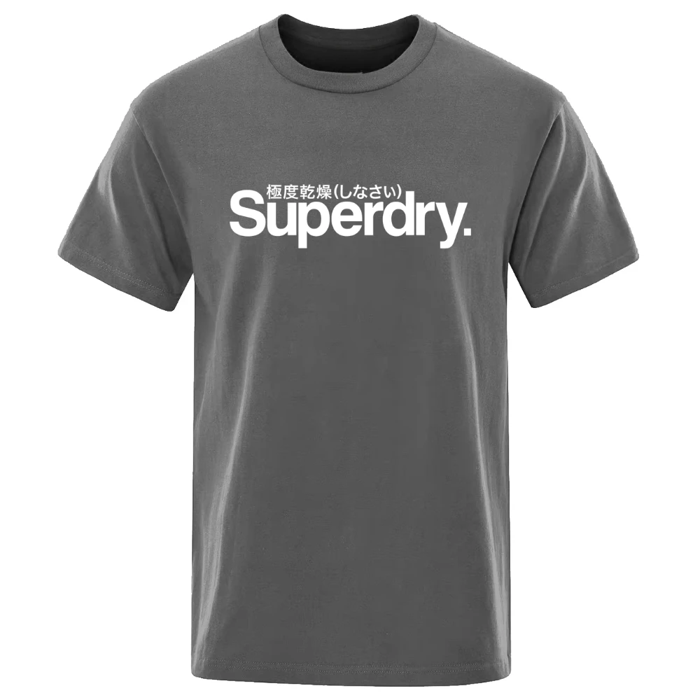 Uk Superdry Ultimate Dry Retro Women's Retro T-shirt Summer Cotton Round Neck Kid Comfortable Loose Street Couple Casual Men Top