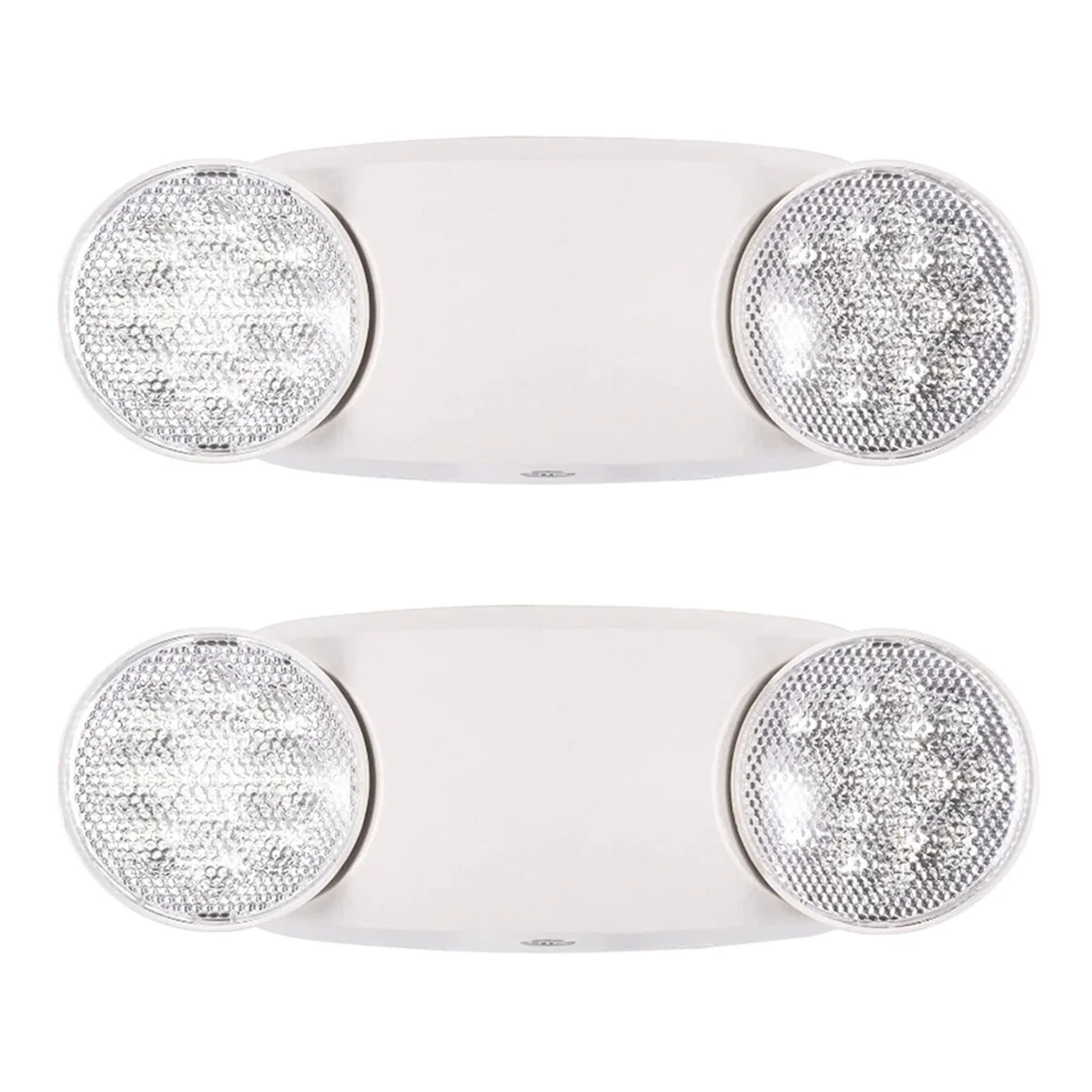 

Emergency Exit Lighting Fixture with 2 LED Bug Eye Heads US Standard Emergency Light Double Spotlight,2(PCS) US Plug