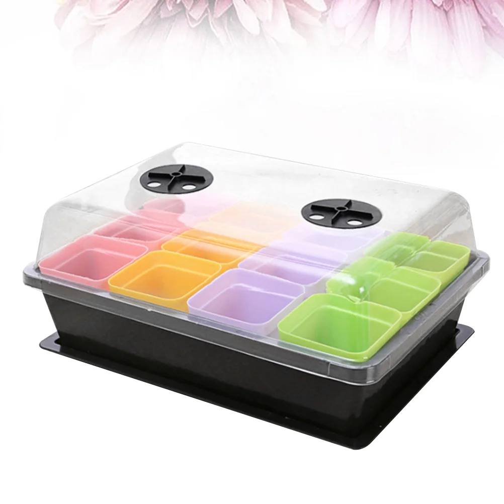 

20PCS Sprouter Tray Rectangular Vegetable Bud Pot Planting Plate Small Square Finishing Box with 1PC Dish+1PC Lid+1PC Tray for G