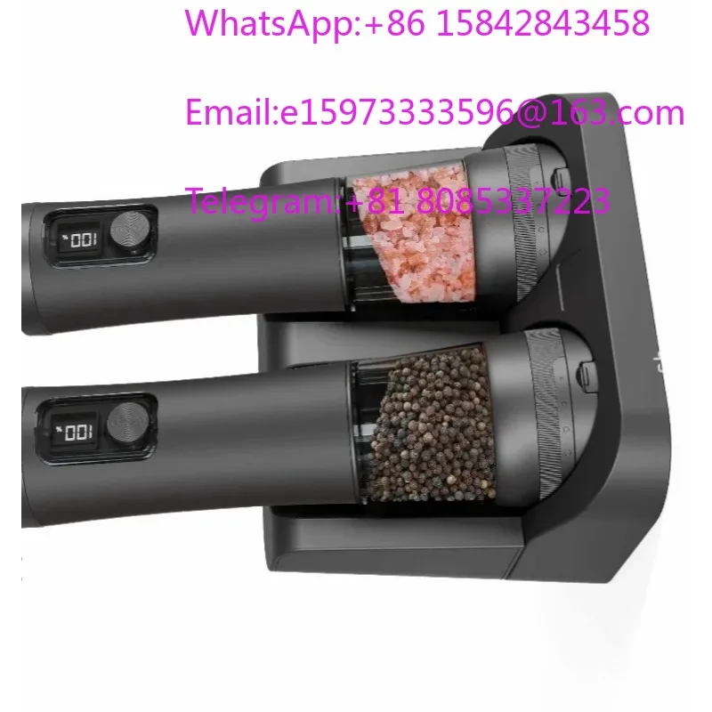 Portable Rechargeable Electric Pepper Mill Automatic Seasoning Spice Grinding Bottle