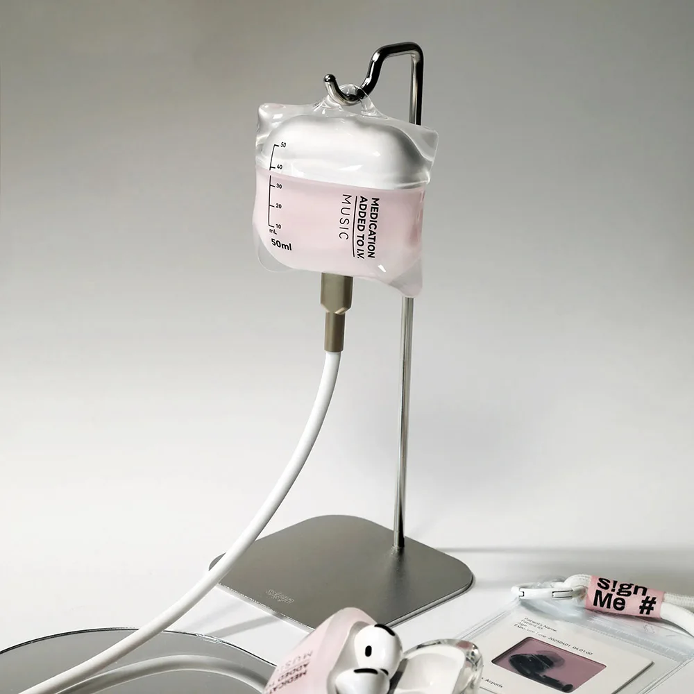 Etui na słuchawki AirPods 4/Pro 2/Pro 1 z płynnego silikonu w kształcie worka IV, przezroczyste, miękkie, odporne na upadki, dekoracyjne. — zdjęcie produktu 4