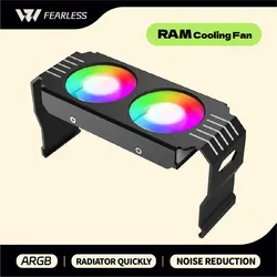 Devil's Eye ARGB Memory Cooler For  DDR4/DDR5  D50 Memory Heat Sink 1000-4500RPM RAM Heatsink Cooler PC Memory Cooling Radiator