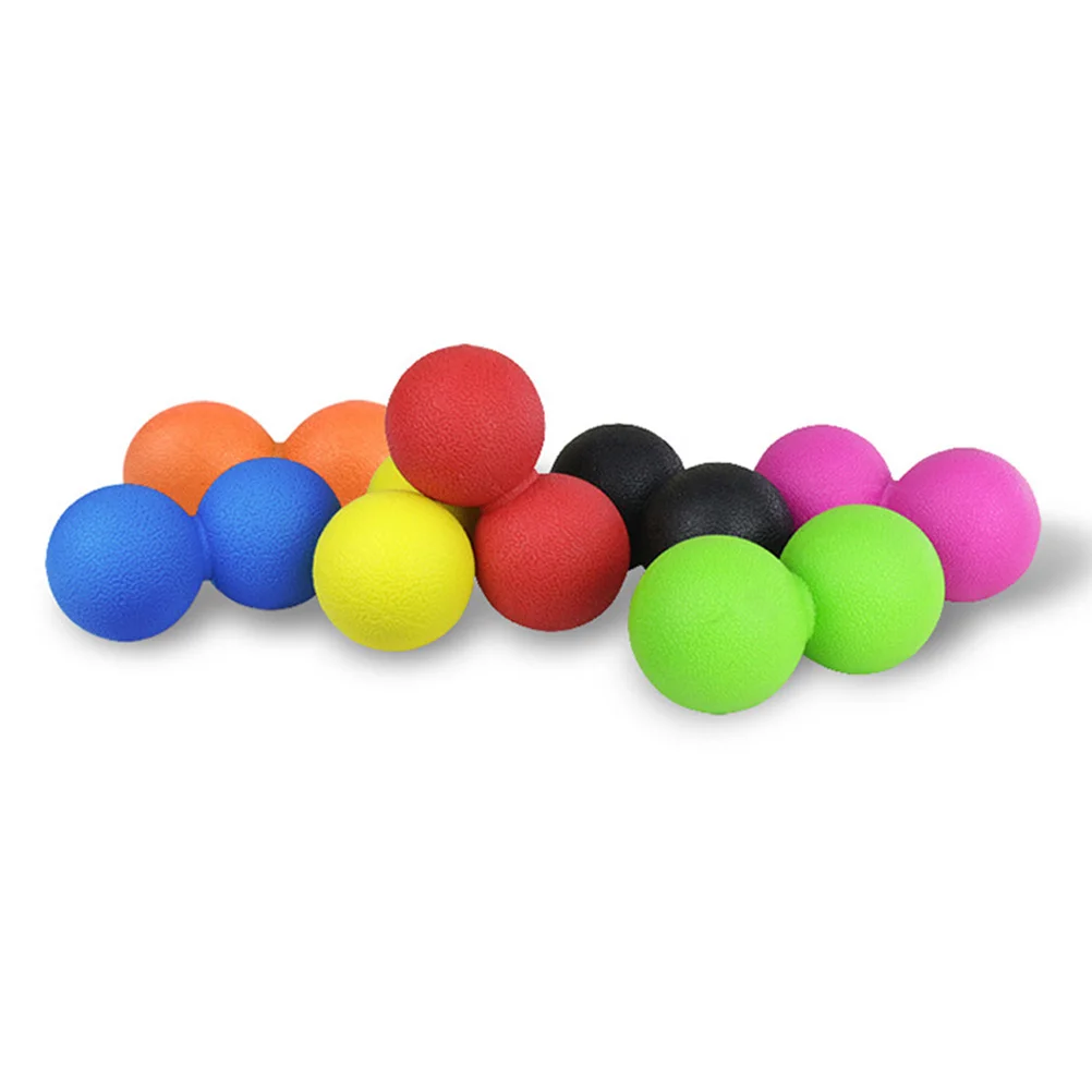 

Массажный мяч с арахисом, желтый, нетоксичный, для облегчения мышц стопы, спины, шеи, плеч, боль, йога, фитнес, растягивающий ролик для тела