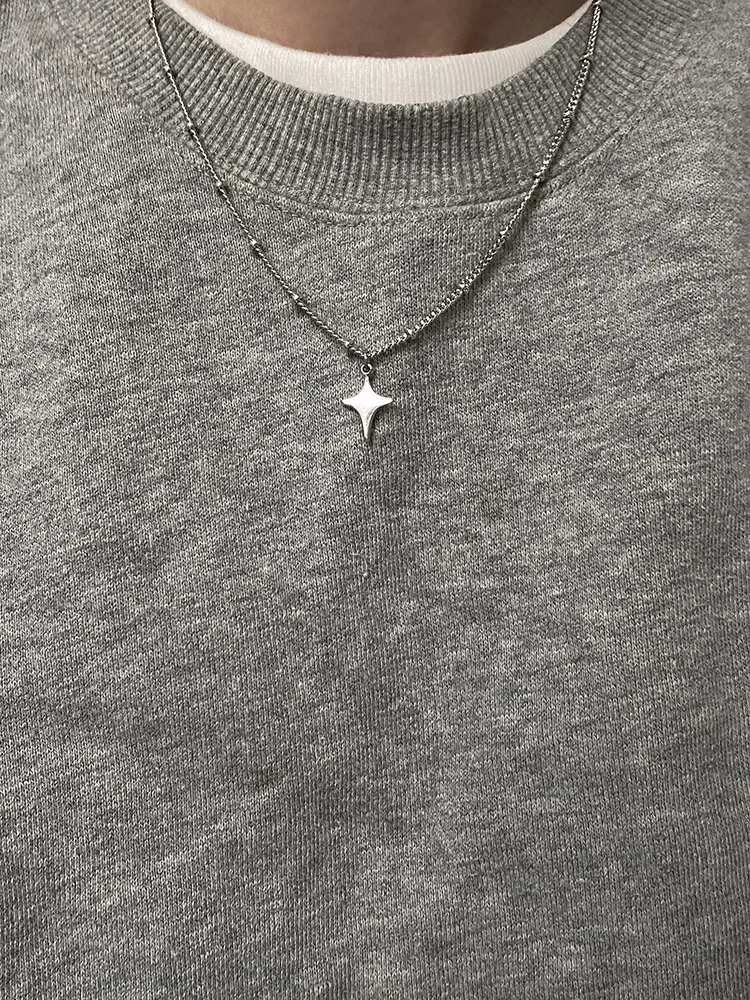 Simple Trendy Star Hollow Choker Necklace Pendant Neck Jewelry Accessories Women Men's Fashion Party Chain Necklace image 4