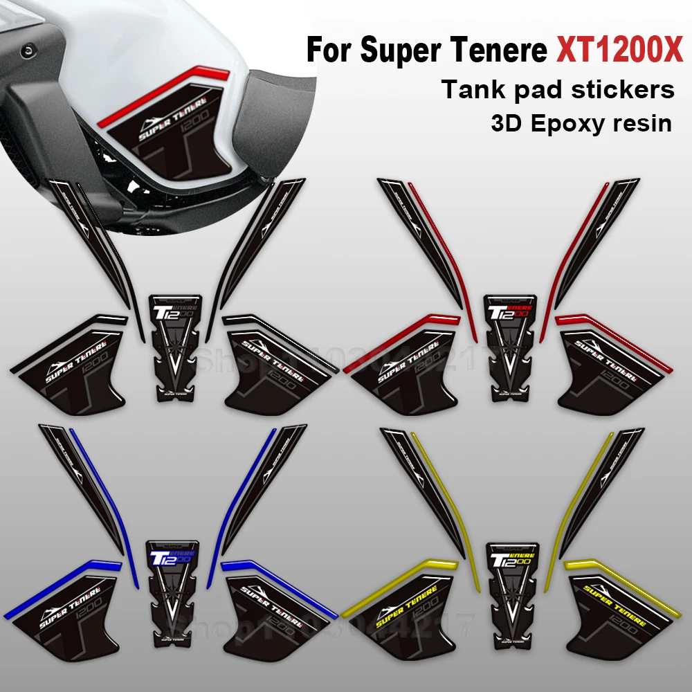 

For Yamaha Super Tenere XT1200X XT1200Z XT1200ZE 3D Motorcycle Tank pad protection stickers decals kit