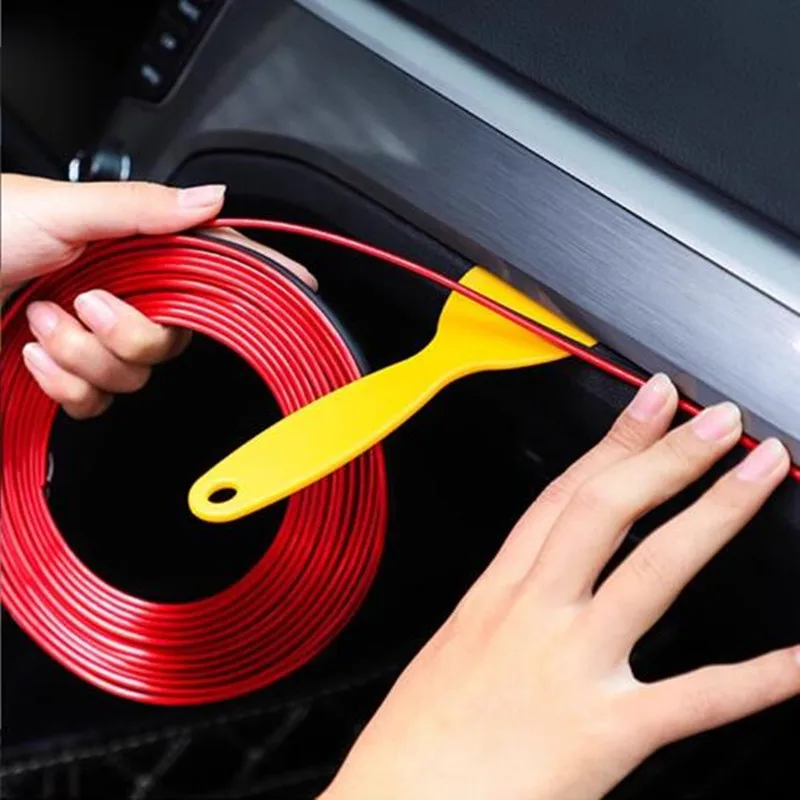 

5m Car Interior Mouldings Trim Decorative Strip Line for SEAT Ibiza Leon Toledo Arosa Alhambra Exeo Supercopa Mii Altea Cordoba