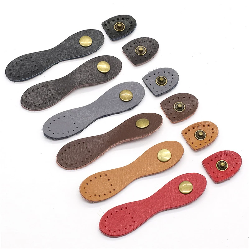 Handmade Wallet Button Snap For Handbag DIY Leather Buckle Snap Sewing Accessory Solid Color Convenient Card Pack Hasp Clasp