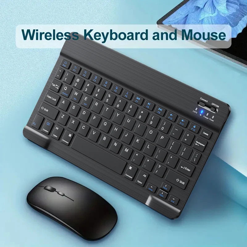 Nouveau clavier sans fil 2026, combo souris Bluetooth, rechargeable, fin et silencieux, pour tablette et téléphone Xiaomi iPad