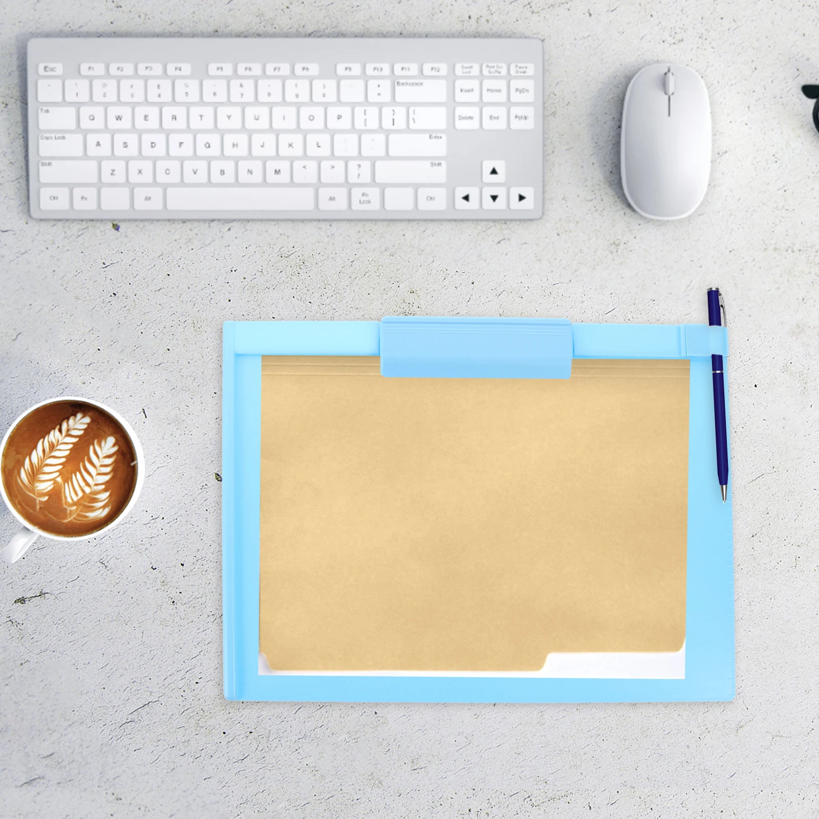 

A4 Writing Board Thick PP Material Multifunction Clipboards Office Home Storage Clipboard Plastic A4 Size11930