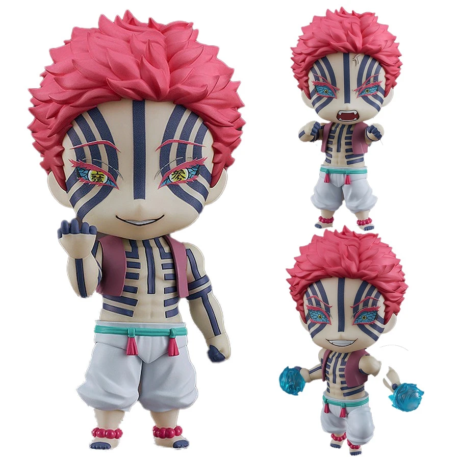 10 cm/3,94 in Dämonentöter: Kimetsu no Yaiba Anime Figur Oberer Drei Akaza Acchion Figur Kamado Tanjiro Figur PVC Kocchion Modell Puppe und Y