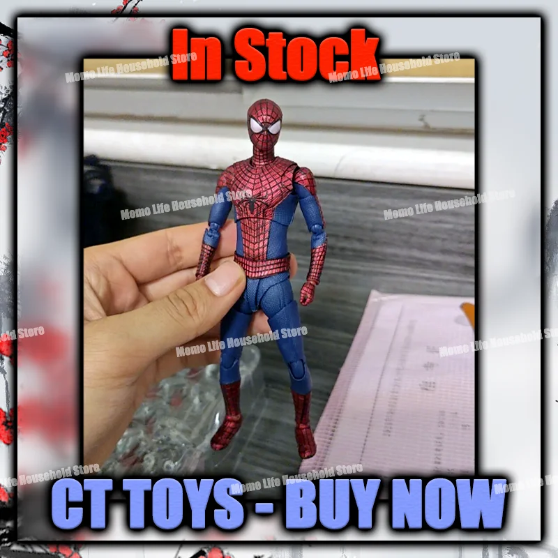 

In Stock Ct Toys Amazing Spiderman Andrew Garfield The Amazing Spider-Man Shf Spider Man Anime Action Figure Figurine Gifts Toys