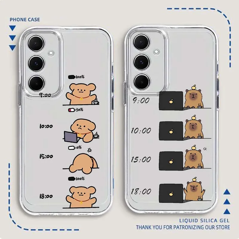 

Artistic and creative Capibala For Samsung Galaxy Note 20 10 F12 M23 F23 M14 F15 M54 M55 Ultra Plus 5G TPU Transparent Case