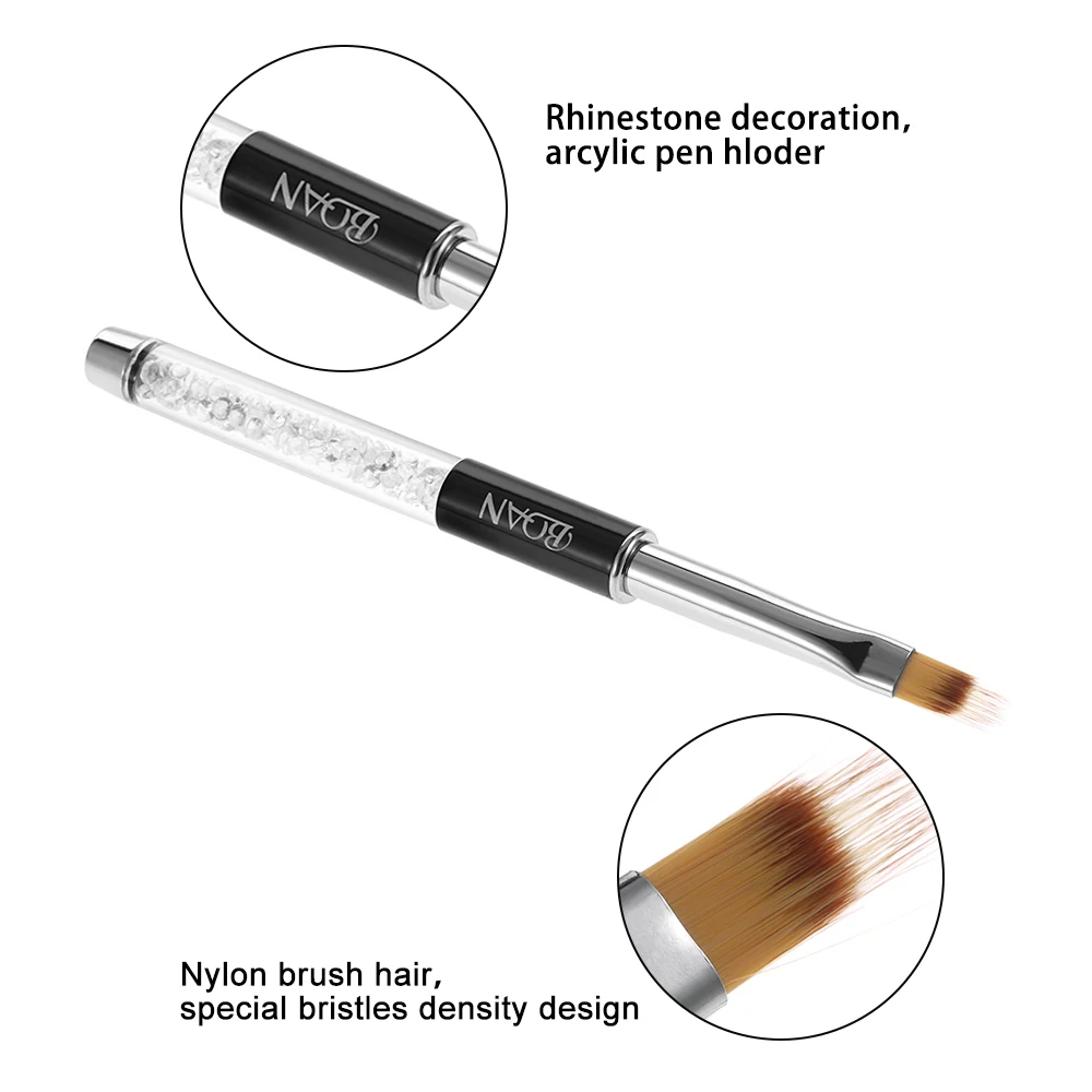 BQAN مسمار الفن UV جل اللوحة فرشاة قلم مسمار الفن التدرج اللون فرشاة جل الأشعة فوق البنفسجية من الإكليريك البولندية ثلاثية الأبعاد نصائح تأثير تصميم أدوات أداة