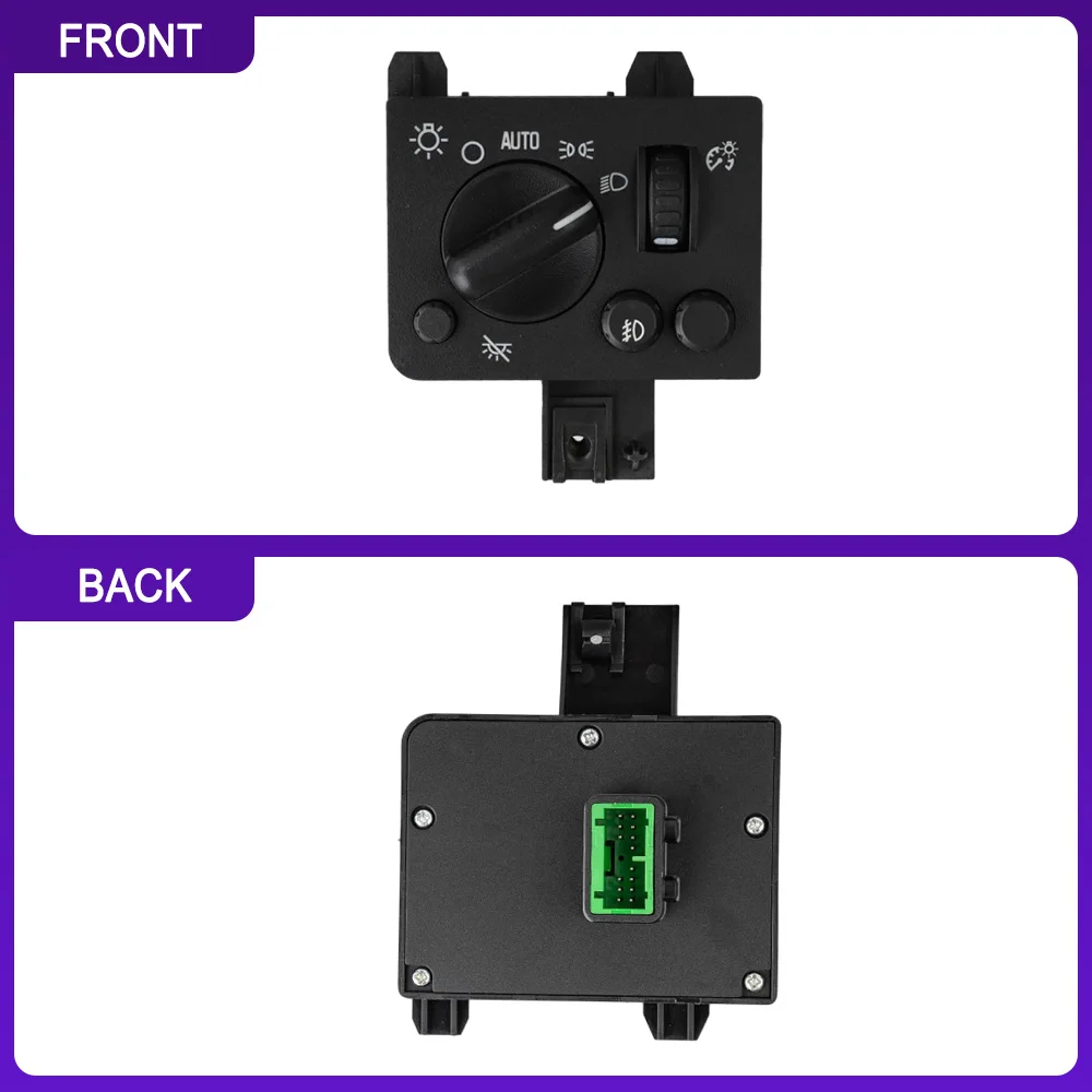 Car Headlight Fog Lamp Dimmer Control Light Switch for Chevy Colorado Canyon 2004-2012 Isuzu i-280 i-290 Auto function