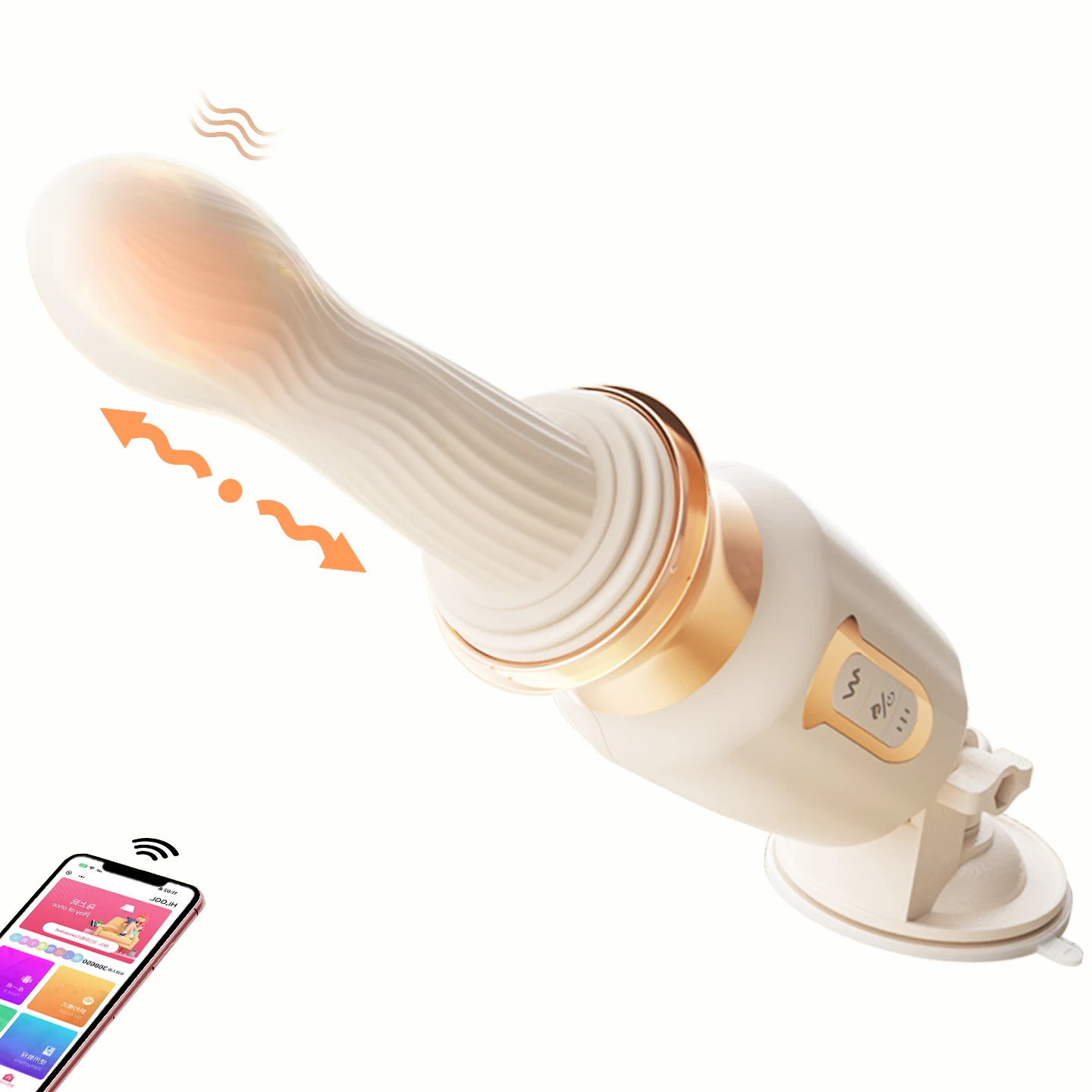 Automatic Thrusting Vibrator Machine Heating 10 Thrust Vibe Modes APP Remote Control Adjustable Angle GSpot Massager for Women