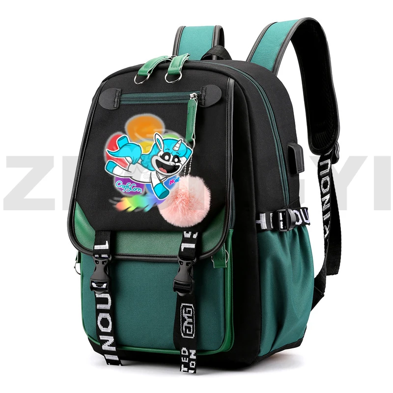 Hot Smiling Critters Anti-theft Backpack Children School Bags Boys Sport Travel Leisure Book Bag USB Charging Computer Mochila