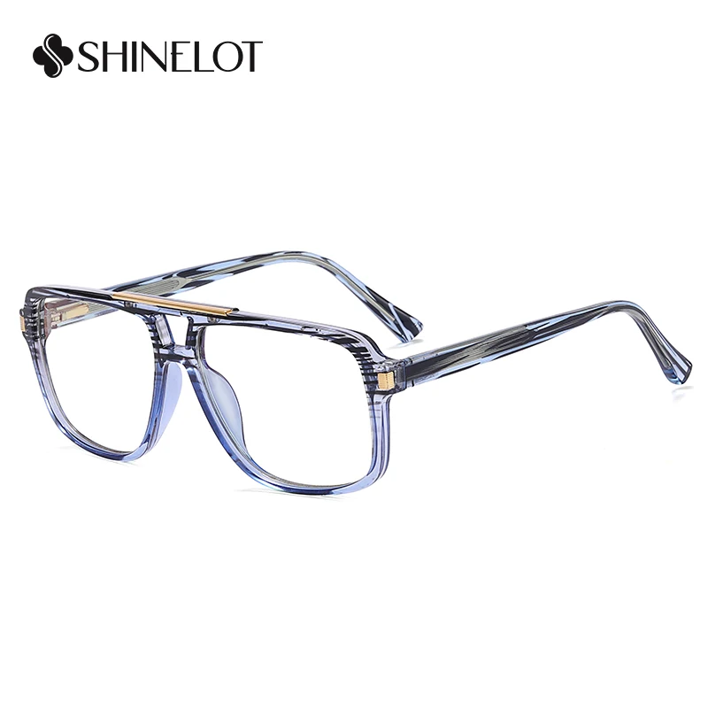 97709 Rectangle Eyeglasses Prescription Frame Technology Oriented Glasses Full Frame Youth Style Science Geek Durable Eyewear view 2