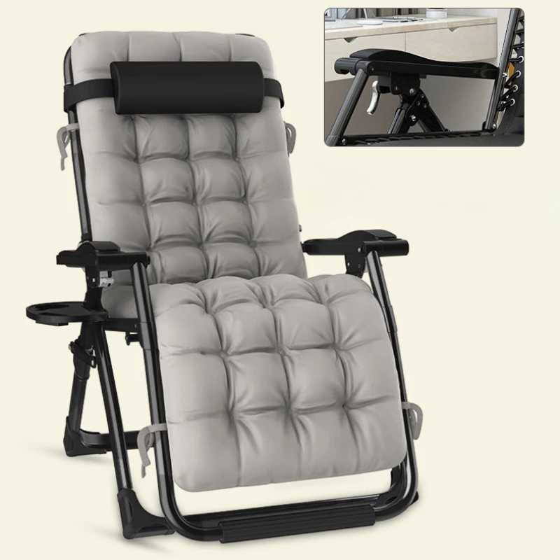 Widened Lounge Chair Nap Folding Stool Leisure Beach Bench Portable Office Seat Dual Purpose For Sitting And Lying