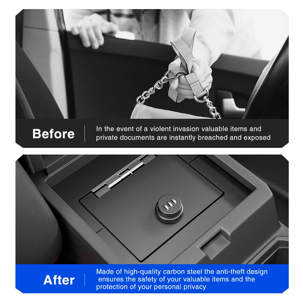 FIt For Toyota 4Runner 2025 2026 center console safe armrest safe not suitable for hybrid password storage box automotive parts