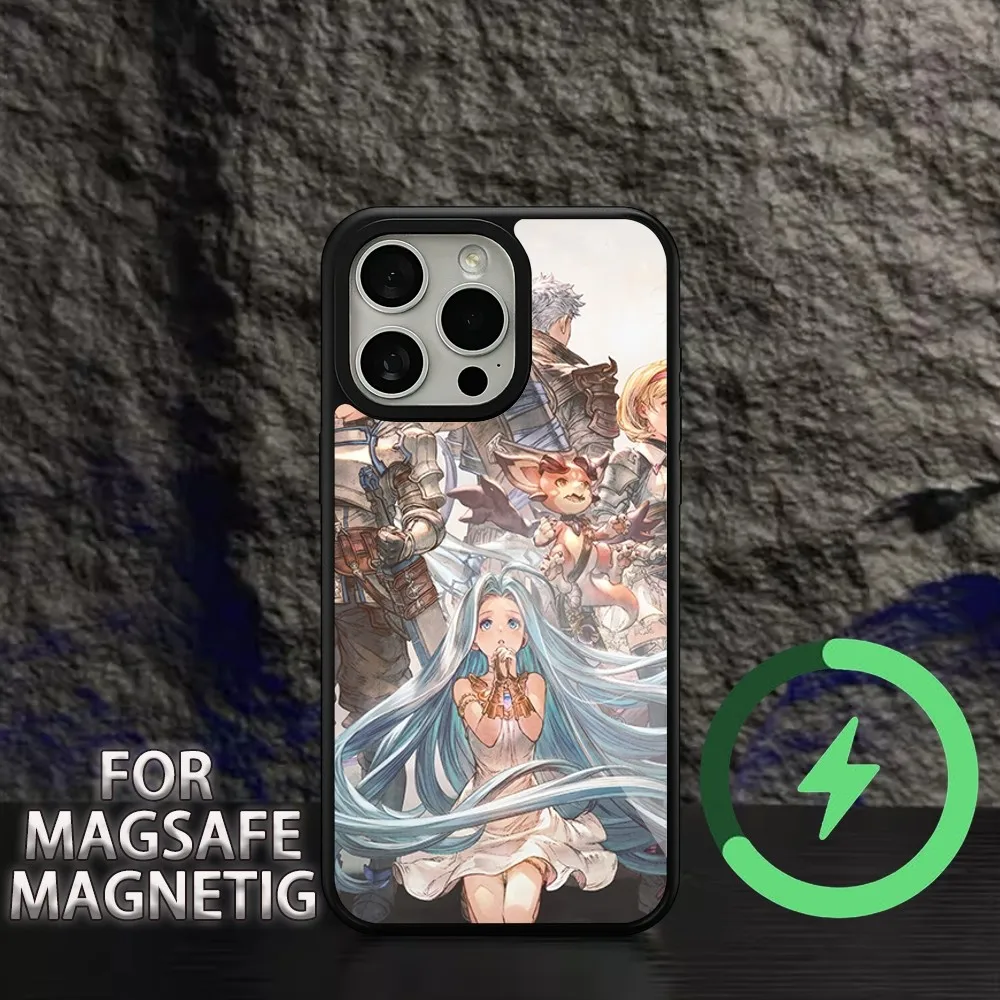 Spiel Granblue Fantasy Relinks Telefon hülle für iPhone 15 14 13 12 11 Pro Max plus Magsafe magnetische kabellose Lade abdeckung