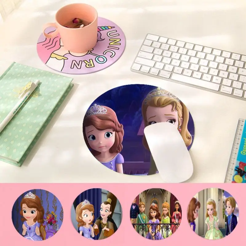 

Disney Princess Sofia the First Mousepad Small Round Speed Version Game Computer Keyboard Office Table Mat PC mat Desktop Mat