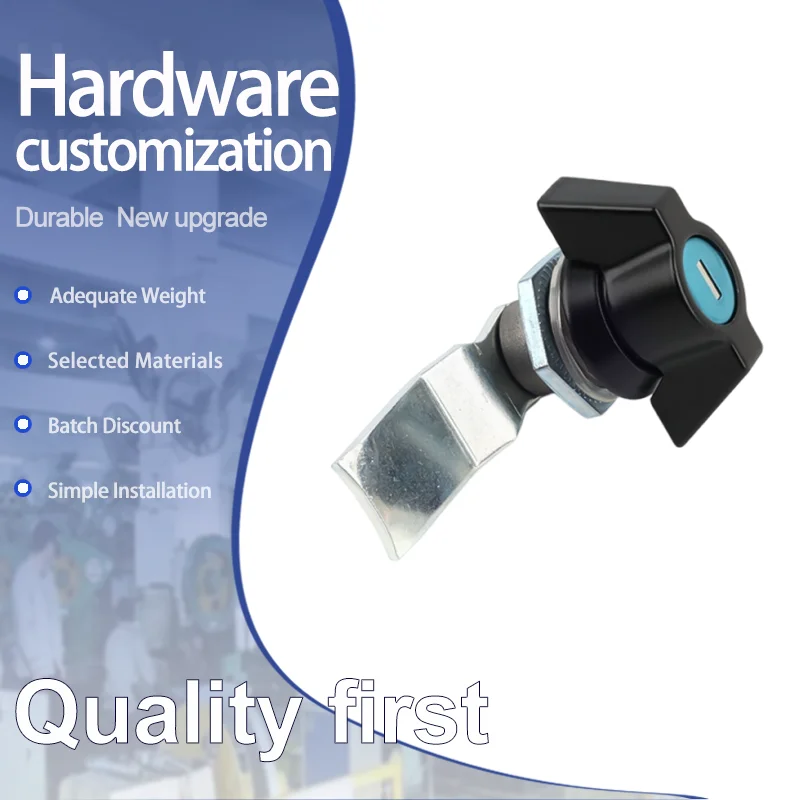 

Chassis Door Lock With Butterfly Rotating Tongue Mechanism Suitable For Industrial Machinery And Equipment