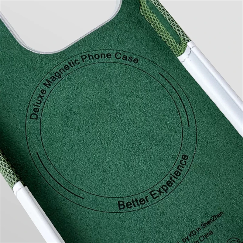 Kartenfachhalter Leinen-Leder MagSafe Handyhülle für iPhone 18Pro 16 15 14 17ProMax Magnetisches Kabelloses Laden Stoßfeste Hülle – Detail 7