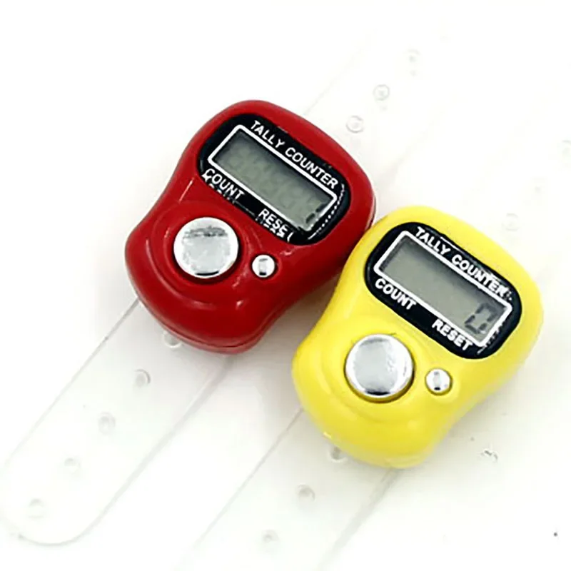 1PC Electronic Digital Finger Ring Tally Counter Hand Held Knitting Row Counter Clicker NEW Mini Point Marker Counter LCD