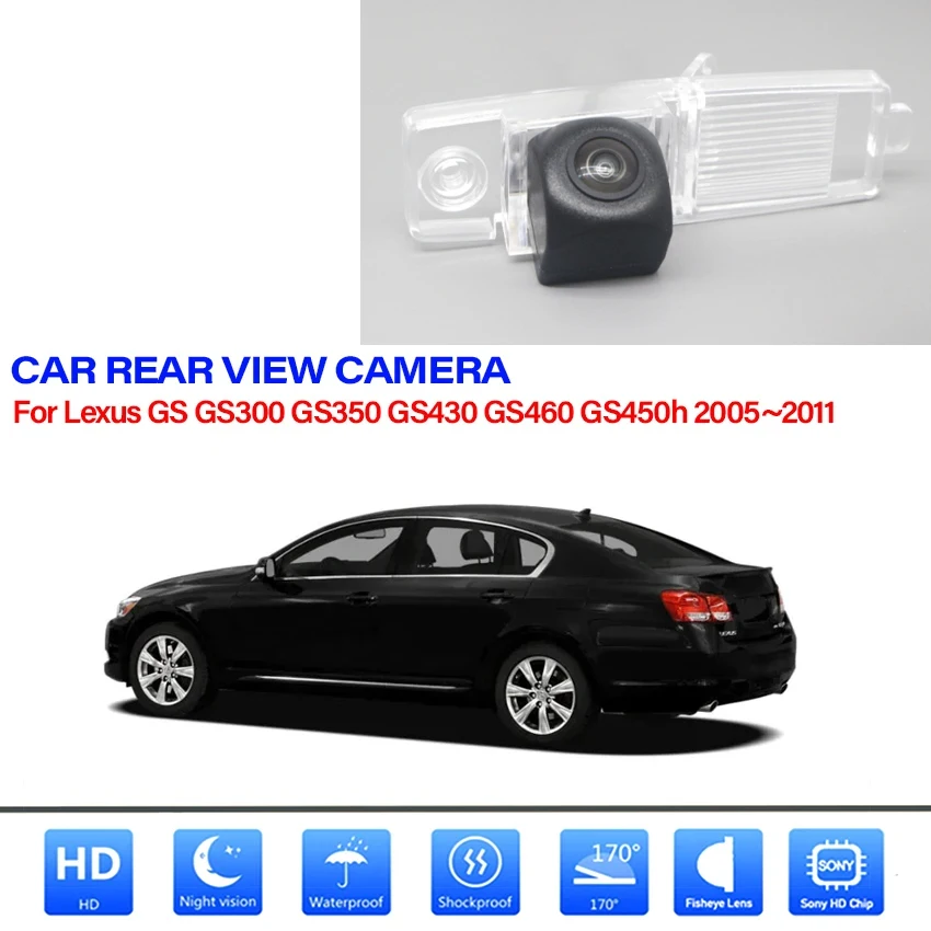 

rear view camera For Lexus GS GS300 GS350 GS430 GS460 GS450h 2005~2011 CCD Night Vision Backup Camera Parking Reverse Camera