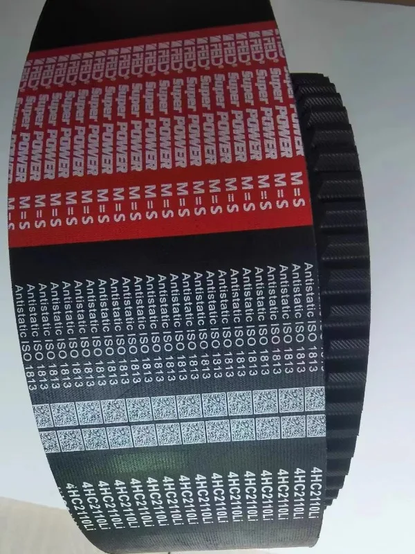 Cosechadora cinturón para vehículo completo cinturón triangular etiqueta roja cinturón dentado de aramida