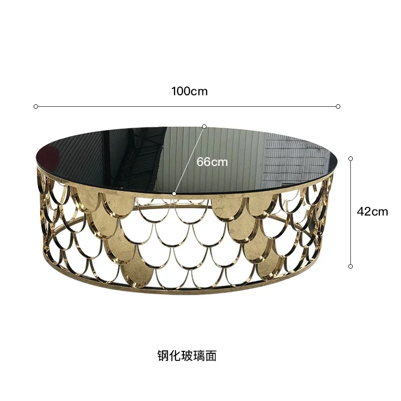 Natural Marble Oval Tea Table Scale Living Room Coffee Table Brushed Brass Coffee Table Black Glass Surface