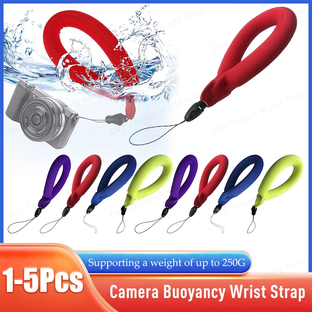 250G Floating Wrist Strap Detachable Neoprene Buoyancy Wristband Strap Preventing Camera Key Cellphone From Sinking