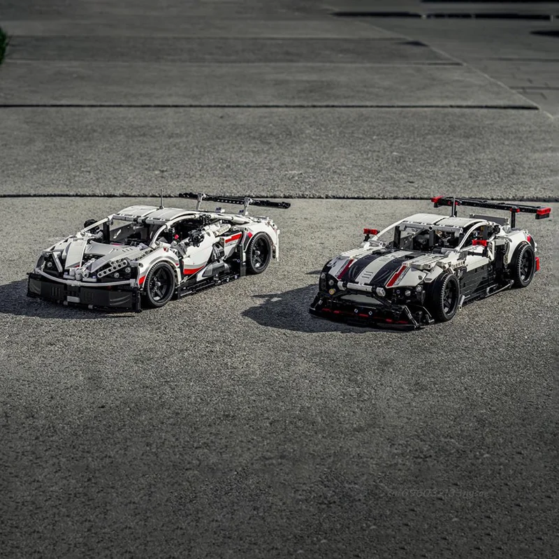 جديد MOC التقنية سوبر الرياضة سباق السيارات نموذج اللبنات GTE GT3 كتل المركبات الأطفال تجميعها اللعب هدايا عيد الميلاد #1
