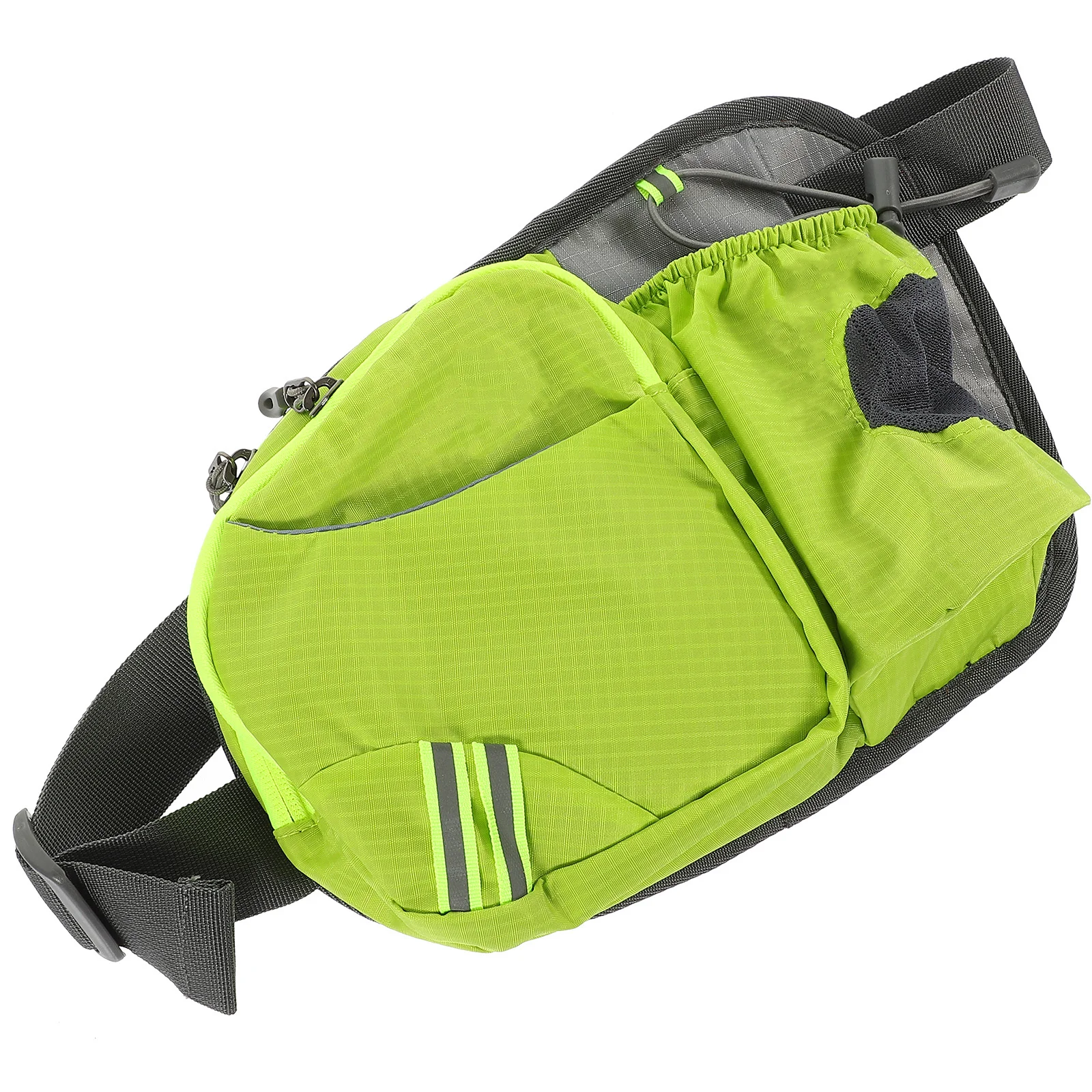 Running Waist Pack Sports Waist Bag Belt Bag Large Capacity Lightweight Breathable Green for Running Hiking Cycling Camping